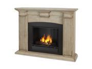 Real Flame Adelaide Indoor Gel Fireplace in Dry Brush White