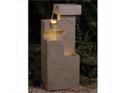 Jeco Sand Stone Cascade Tires Outdoor Indoor Lighted Fountain
