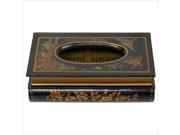 Oriental Furniture Horizontal Tissue Box in Black