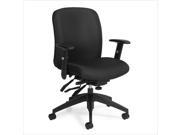 Global Truform Medium Back Multi Tilter Office Chair in Ebony