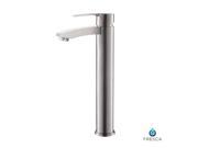 Fresca Livenza Single Hole Vessel Vanity Faucet in Brushed Nickel