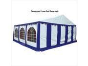 ShelterLogic 20 x20 Party Tent Enclosure Kit in Blue and White