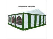 ShelterLogic 20 x20 Party Tent Enclosure Kit in Green and White