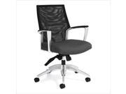Global Accord Mesh Medium Back Tilter Office Chair in Granite Rock