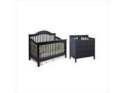 DaVinci Jayden 4 in 1 Convertible Crib with Changing Table in Ebony