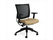 Global Graphic Medium Posture Back Office Chair in Caramel