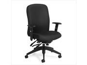 Global Truform High Back Multi Tilter Office Chair with Arms in Ebony