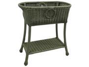 International Caravan Chelsea Oval Patio Plant Stand in Antique Moss