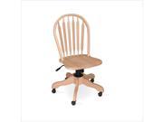 International Concepts Windsor Arrowback Office Chair with Swivel Base
