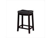 Linon Claridge 26 Counter Stool in Black