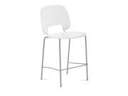 27 Counter Stool in White and Sand