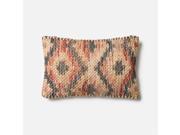 Loloi 1 1 x 1 9 Jute Poly Pillow in Red and Beige