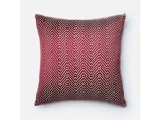 Loloi 1 10 x 1 10 Cotton Poly Pillow in Red and Beige