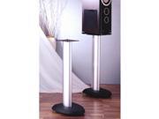 VTI VSP Series Speaker Stand Set of 2 24 with Black Silver Poles