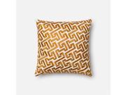 Loloi 1 6 x 1 6 Cotton Poly Pillow in Gold