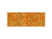 Loloi Aria 1 9 x 5 Flat Weave Cotton Rug in Orange and Lime