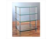 VTI AGR 404 4 Shelf Silver Glass Audio Rack Silver