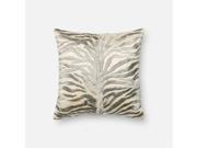 Loloi 1 6 x 1 6 Cotton Poly Pillow in Silver