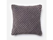 Loloi 1 10 x 1 10 Cotton Down Pillow in Charcoal