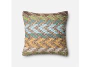 Loloi 1 10 x 1 10 Cotton Down Pillow in Green