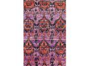 Nuloom 5 x 8 Hand Knotted Carleen Rug in Fuchsia