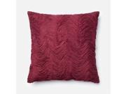 Loloi 1 10 x 1 10 Cotton Down Pillow in Brick