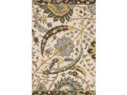 Loloi Mayfield 7 10 x 11 Hand Hooked Wool Rug in Ivory and Green