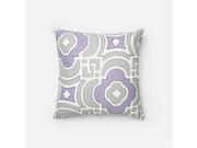 Loloi 1 6 x 1 6 Cotton Down Pillow in Gray and Plum