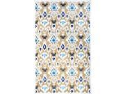 Nuloom 5 x 8 Machine Made Outdoor Ikat Charlotte Rug in Tan