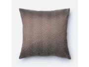 Loloi 1 10 x 1 10 Cotton Down Pillow in Brown and Beige