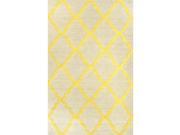 NuLoom MTVS27J 2608 2 ft. 6 in. x 8 ft. Moroccan Trellis Sunshine Hand Hooked Runner Rug