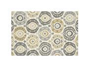 Loloi Francesca 5 x 7 6 Hand Hooked Rug in Ivory and Graphite