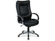 Lorell LLR60505 Exec. High Back Chair 26 .50x28 .25x44 .50in. 48in. BK Leather