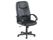 Lorell LLR60120 Executive High Back Chair 26in.x29 .50in.x49 1.19in. Black Lthr.