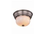 Elegant Lighting Ellis 10 2 Light Flush Mount in Nickel