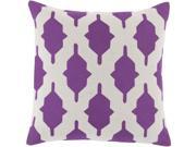 Surya Salma Down Fill 22 Square Pillow in Purple