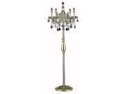 Elegant Lighting Maria Theresa 54 5 Light Elements Crystal Floor Lamp