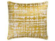 Surya Hessian Down Fill 13 x 20 Pillow in Yellow