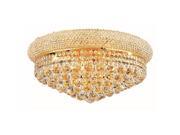 Elegant Lighting Primo 20 10 Light Elements Crystal Flush Mount