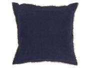 Surya Eyelash Poly Fill 22 Square Pillow in Navy