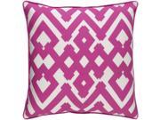 Surya Large Zig Zag Poly Fill 20 Square Pillow in Pink