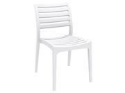 Compamia Ares Outdoor Patio Dining Chair in White set of 2