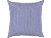 Surya Skyline Down Fill 20 Square Pillow in Sky Blue