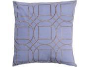 Surya Skyline Poly Fill 20 Square Pillow in Sky Blue