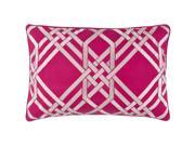 Surya Pagoda Poly Fill 13 x 20 Pillow in Pink