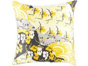 Surya Geisha Down Fill 20 Square Pillow in Yellow