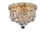 Elegant Lighting Tranquil 8 2 Light Spectra Crystal Flush Mount