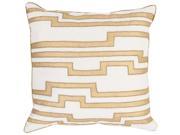 Surya Velocity Poly Fill 22 Square Pillow in Ivory