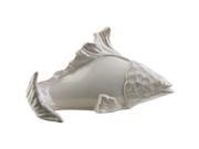 Surya Clearwater 6.5 x 11.42 Ceramic Fish in Glossy Ivory