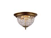 Elegant Lighting Olivia 18 3 Light Royal Crystal Flush Mount